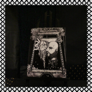 illustration guillotine selfie